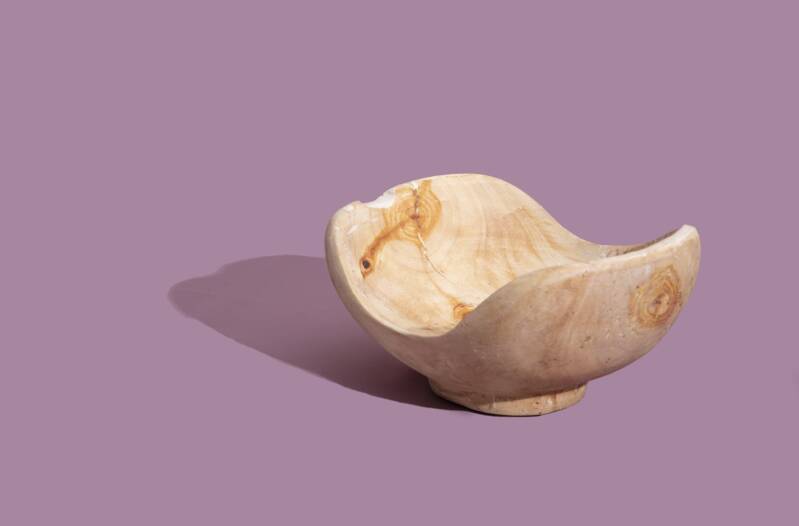 Asymmetrischer schaal van wilgenhout I