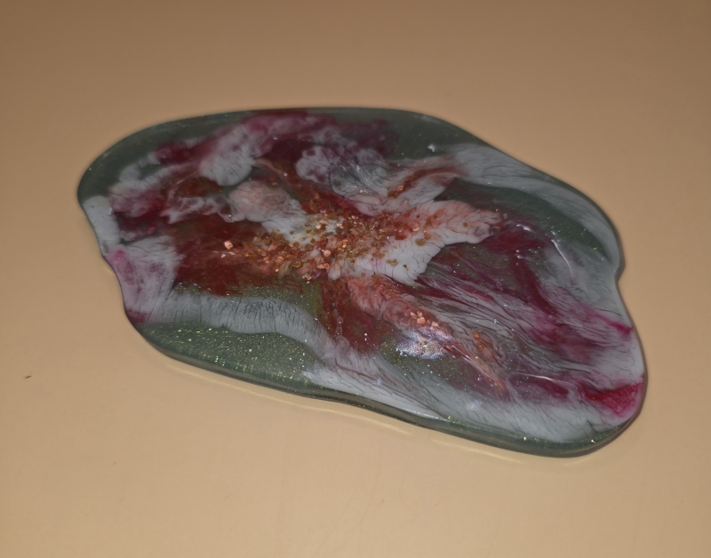 epoxy onderzetter groen, wit, rood