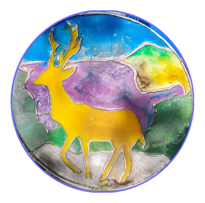 Inspiratie glas in lood Hert